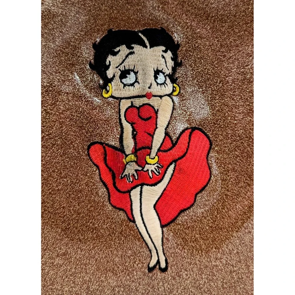1995 Hearst Betty Boop Gold Metallic Sparkle Plastic Purse